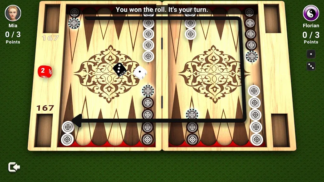 Backgammon -  Board Game [MOD: безлимитные деньги и открыты все уровни] Screenshot 3