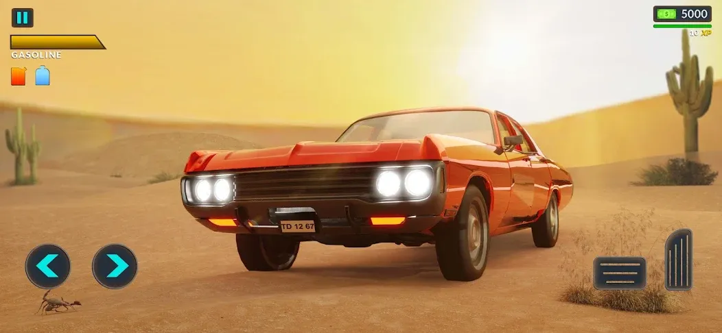 Long Road Trip - Car Driving [MOD: бесконечное топливо и деньги] Screenshot 1