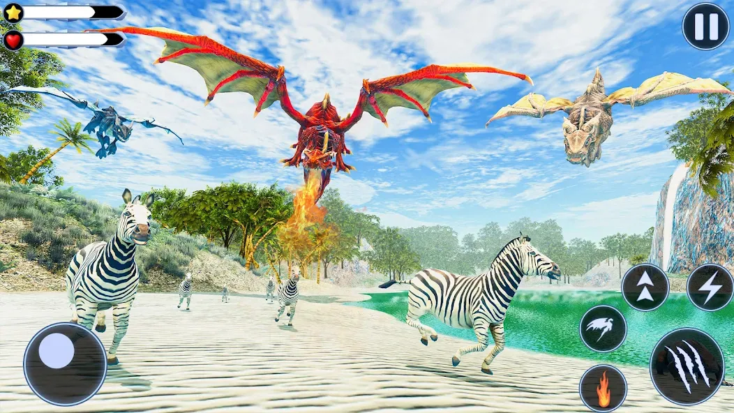 Wild Dragon Craft Family Sim [MOD: бесконечные ресурсы и быстрый крафт] Screenshot 4