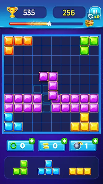 Block Puzzle - Gem Block [MOD: без рекламы и бесконечные подсказки] Screenshot 3