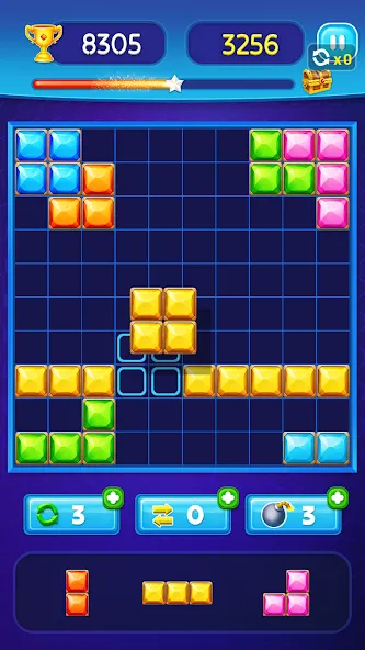 Block Puzzle - Gem Block [MOD: без рекламы и бесконечные подсказки] Screenshot 4