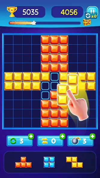 Block Puzzle - Gem Block [MOD: без рекламы и бесконечные подсказки] Screenshot 5