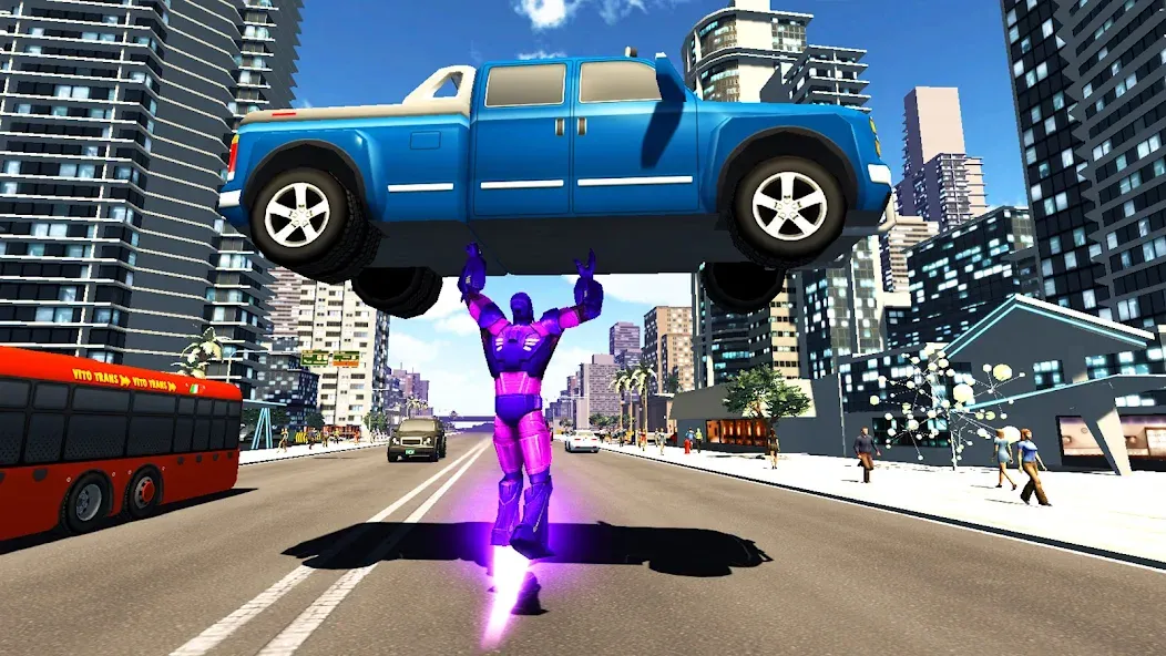 Super city hero:Iron Hero War [MOD: безлимитные деньги и алмазы] Screenshot 3