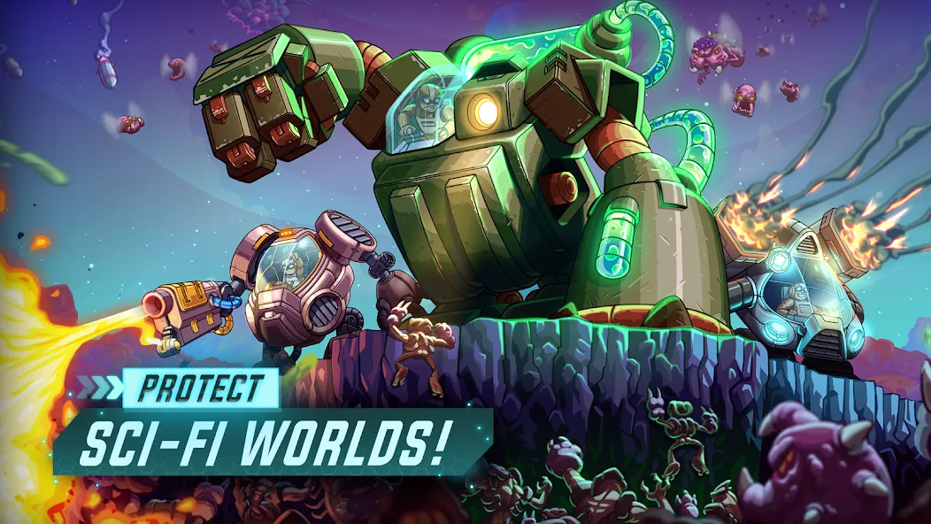 Iron Marines Offline Strategy [MOD: безлимитные ресурсы и все уровни открыты] Screenshot 1