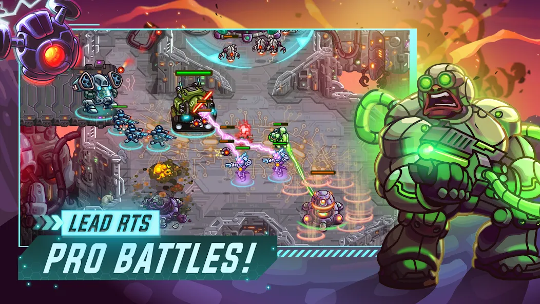 Iron Marines Offline Strategy [MOD: безлимитные ресурсы и все уровни открыты] Screenshot 4