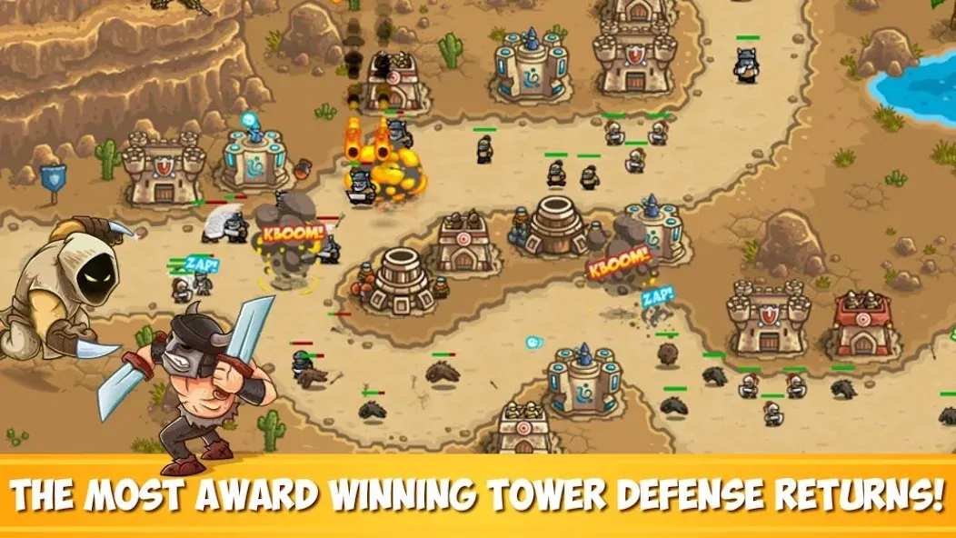 Kingdom Rush Frontiers TD [MOD: безлимитные деньги и герои] Screenshot 1