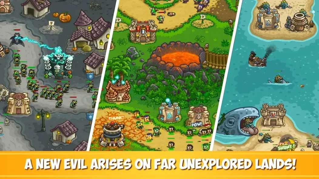 Kingdom Rush Frontiers TD [MOD: безлимитные деньги и герои] Screenshot 2