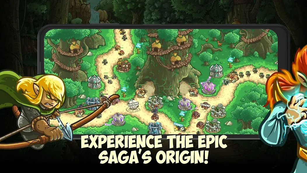 Kingdom Rush Origins TD [MOD: безлимитные деньги и все герои] Screenshot 1