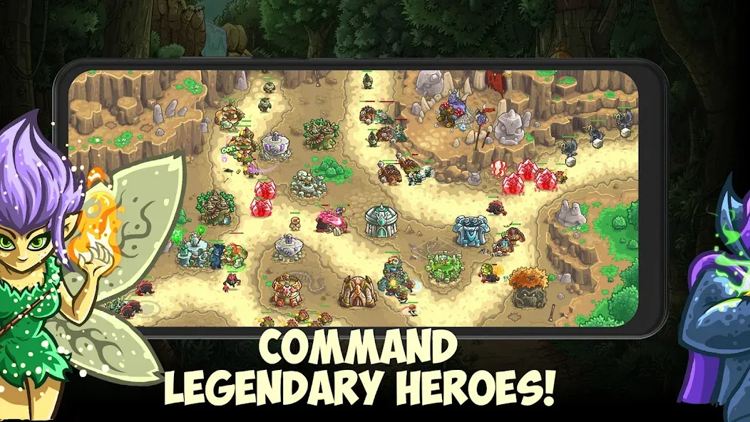 Kingdom Rush Origins TD [MOD: безлимитные деньги и все герои] Screenshot 4