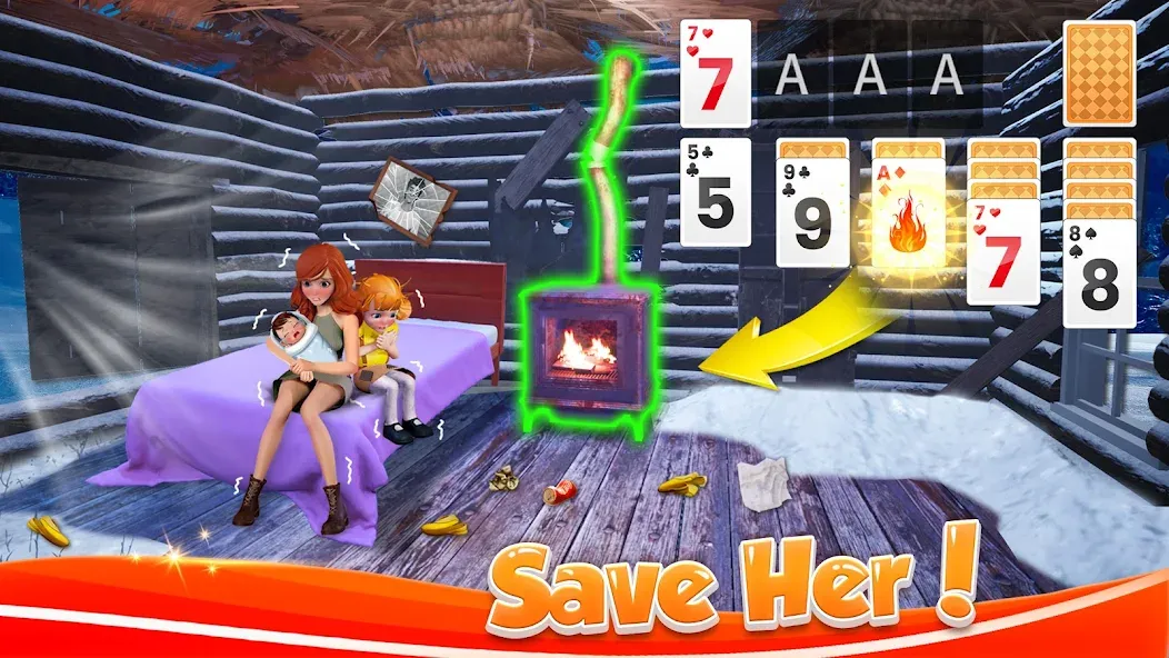 Solitaire Home Design [MOD: безлимитные монеты и все уровни открыты] Screenshot 1
