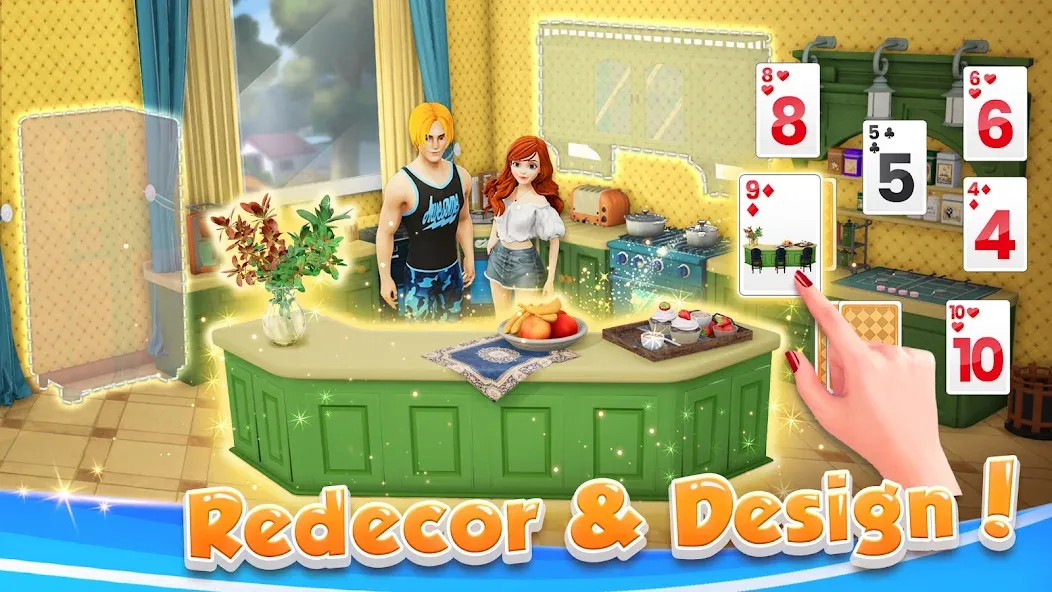 Solitaire Home Design [MOD: безлимитные монеты и все уровни открыты] Screenshot 3