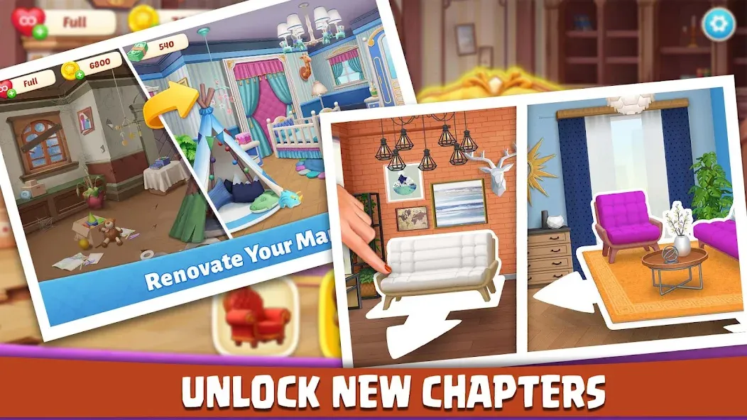 House Design: Redecor Makeover [MOD: безлимитные деньги и открыты все уровни] Screenshot 3