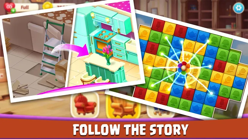 House Design: Redecor Makeover [MOD: безлимитные деньги и открыты все уровни] Screenshot 4
