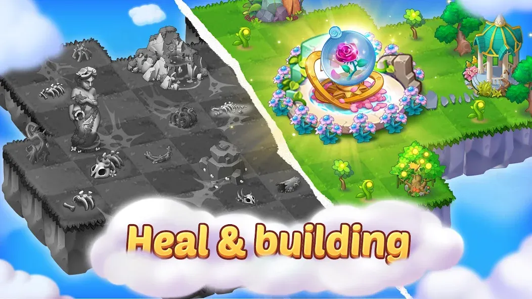 Merge Tales - Merge 3 Puzzles [MOD: безлимитные монеты и подсказки] Screenshot 3