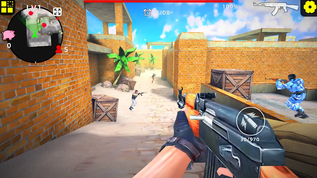 Gun Strike: FPS Shooter Game [MOD: безлимитные деньги и патроны] Screenshot 1