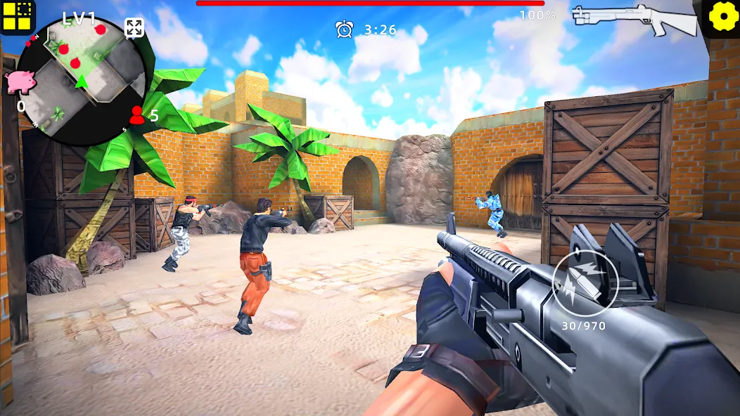 Gun Strike: FPS Shooter Game [MOD: безлимитные деньги и патроны] Screenshot 2