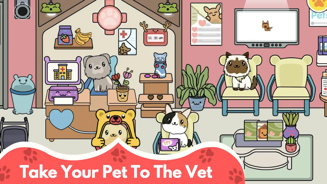 My Cat Town - Cute Kitty Games [MOD: много монет и все предметы открыты] Screenshot 5