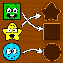 Скачать взлом Shapes & Colors Games for Kids [MOD: все игры разблокированы]