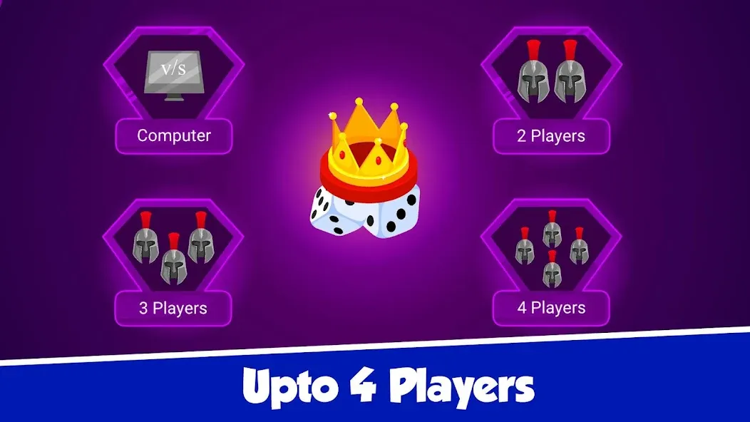 Ludo Offline Dice Board Game [MOD: без рекламы и разблокированы все режимы] Screenshot 5