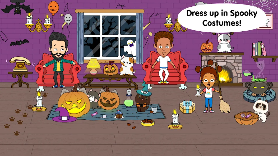 My Cat Town - Tizi Pet Games [MOD: безлимитные монеты и все питомцы открыты] Screenshot 5