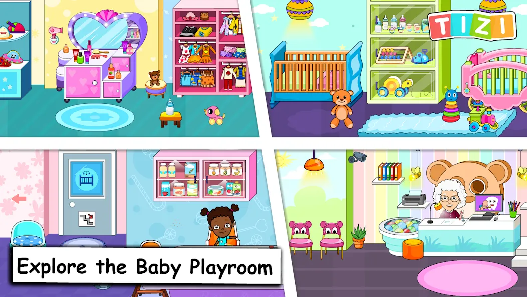 My Tizi Town Daycare Baby Game [MOD: безлимитные монеты и все предметы] Screenshot 1