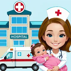 My Hospital Town Doctor Games [MOD: безлимитные деньги и всё открыто] на Андроид