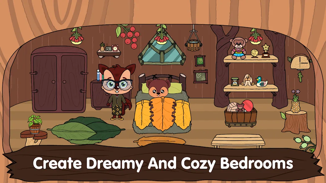 Animal Town - My Squirrel Home [MOD: безлимитные монеты и все предметы] Screenshot 2