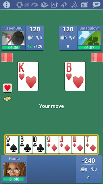Thousand 1000 Online card game [MOD: много монет и бонусов] Screenshot 5