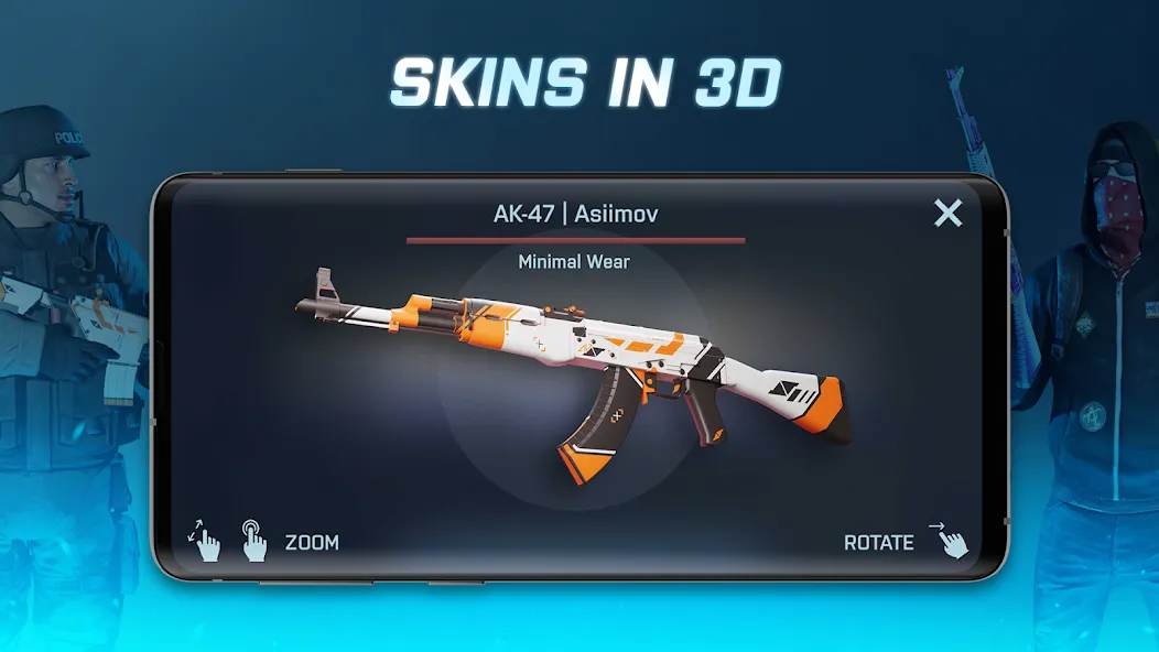 Case Opener - skins simulator [MOD: много монет и все скины] Screenshot 1