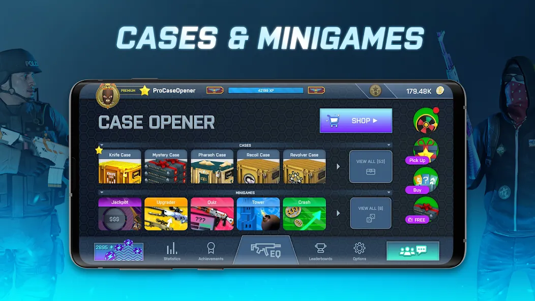 Case Opener - skins simulator [MOD: много монет и все скины] Screenshot 2
