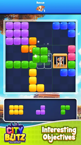 City Blitz-Block Puzzle Blast [MOD: безлимитные монеты и все уровни] Screenshot 3