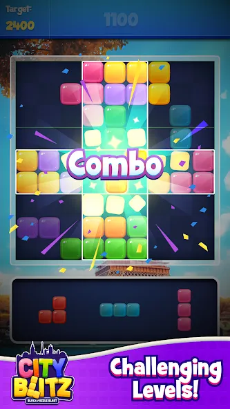 City Blitz-Block Puzzle Blast [MOD: безлимитные монеты и все уровни] Screenshot 4