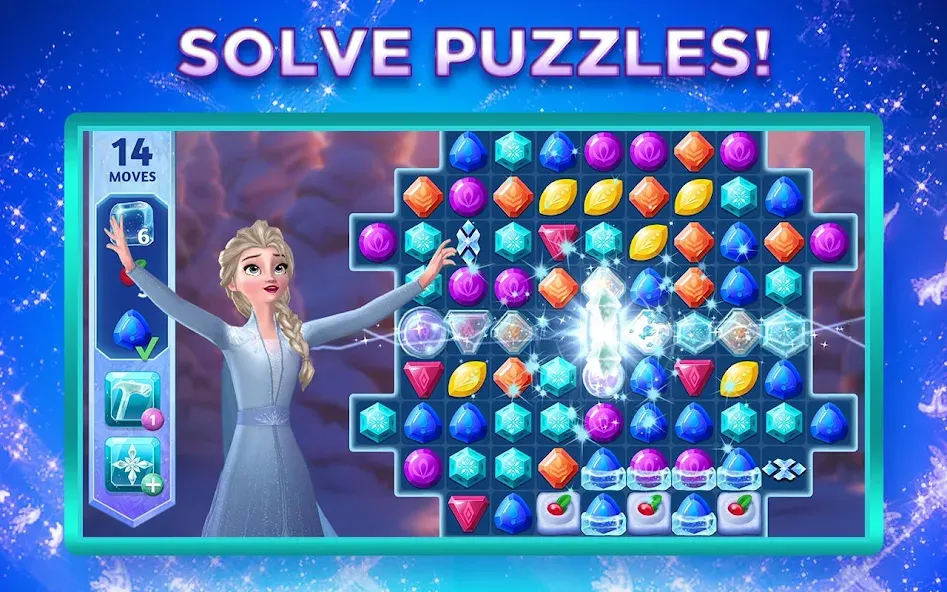 Disney Frozen Adventures [MOD: безлимитные ресурсы и открытые уровни] Screenshot 1