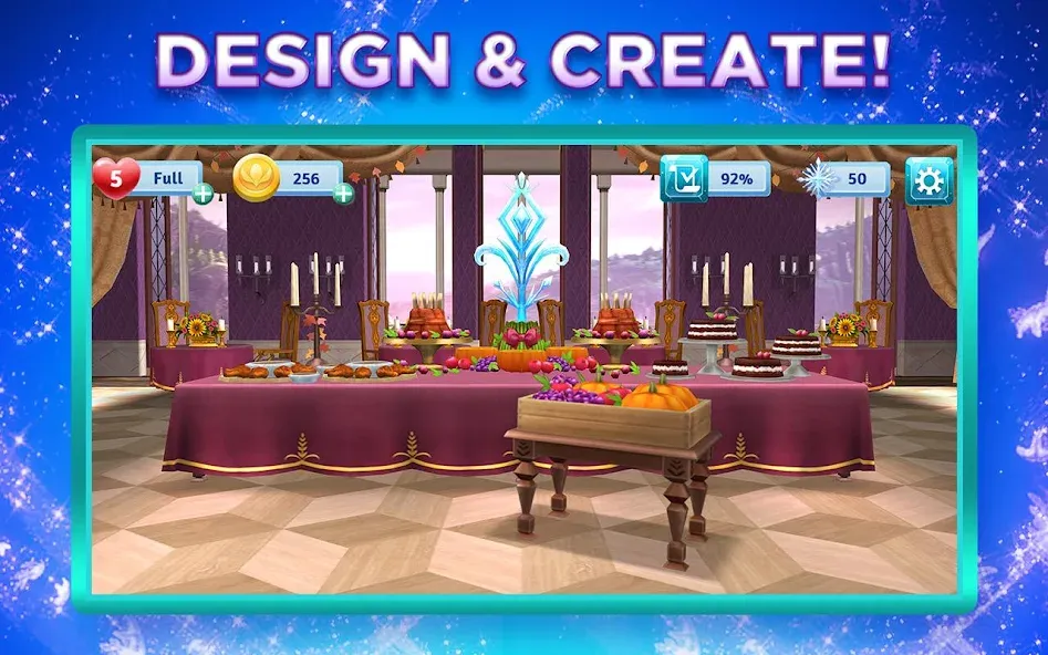 Disney Frozen Adventures [MOD: безлимитные ресурсы и открытые уровни] Screenshot 2