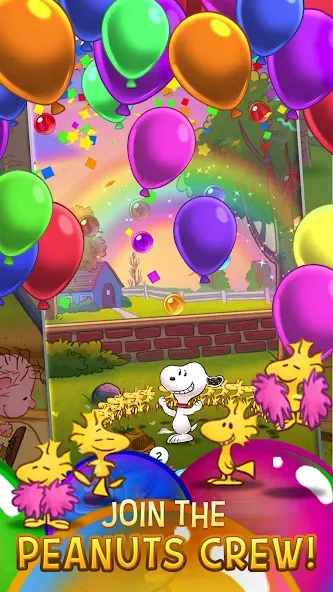 Bubble Shooter - Snoopy POP! [MOD: безлимитные жизни и монеты] Screenshot 5