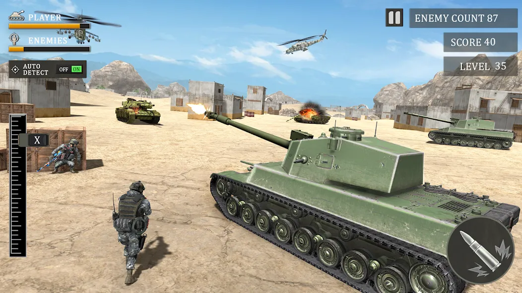 Tank Fury: Battle of Steels [MOD: безлимитные ресурсы и мощные танки] Screenshot 5