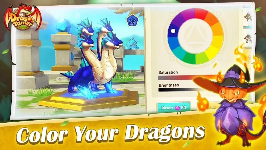 Dragon Tamer [MOD: бесконечные ресурсы и сильные драконы] Screenshot 1