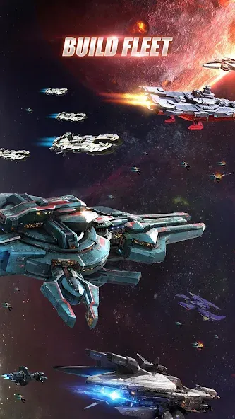 Galaxy Battleship [MOD: безлимитные ресурсы и мощный флот] Screenshot 2