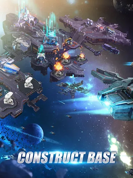 Galaxy Battleship [MOD: безлимитные ресурсы и мощный флот] Screenshot 5