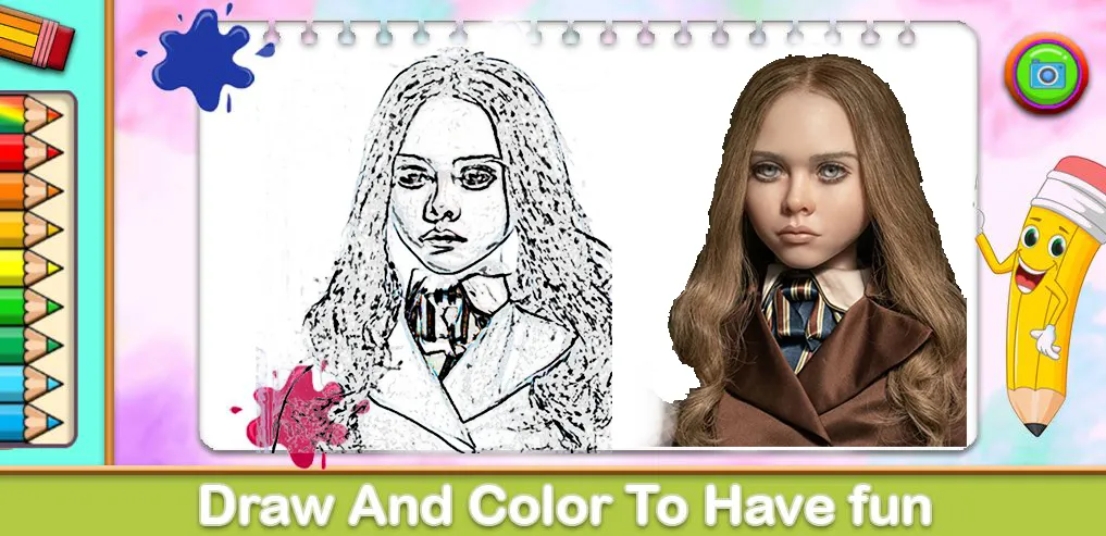 Megan Coloring Game [MOD: все раскраски разблокированы] Screenshot 1