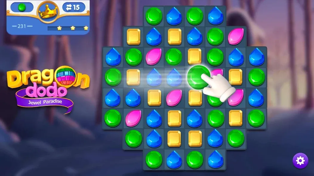 Dragondodo - Jewel Blast [MOD: безлимитные жизни и подсказки] Screenshot 5