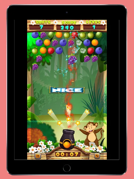 Fruits Shooter Pop [MOD: безлимитные жизни и усилители] Screenshot 2
