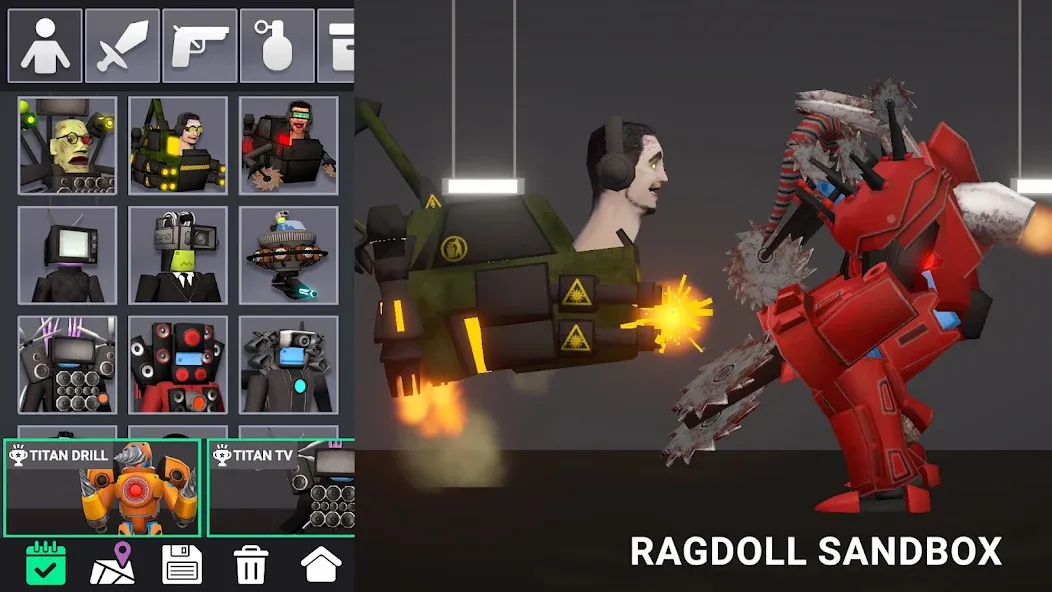 Last Play: Ragdoll Sandbox [MOD: безлимитные предметы и оружие] Screenshot 1