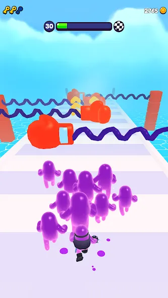 Join Blob Clash 3D: Mob Runner [MOD: безлимитные деньги и все скины] Screenshot 2