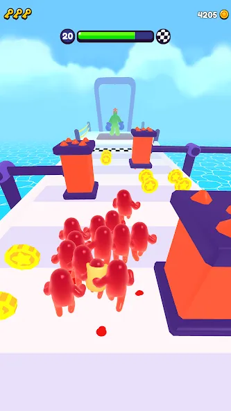 Join Blob Clash 3D: Mob Runner [MOD: безлимитные деньги и все скины] Screenshot 4