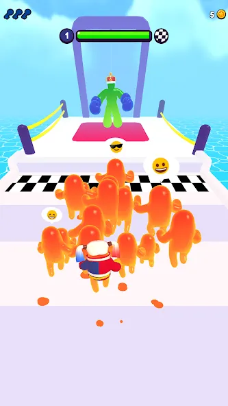 Join Blob Clash 3D: Mob Runner [MOD: безлимитные деньги и все скины] Screenshot 5
