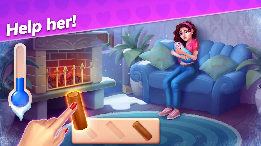 Emma's Mansion: Design &amp; Match [MOD: безлимитные монеты и энергия] Screenshot 2