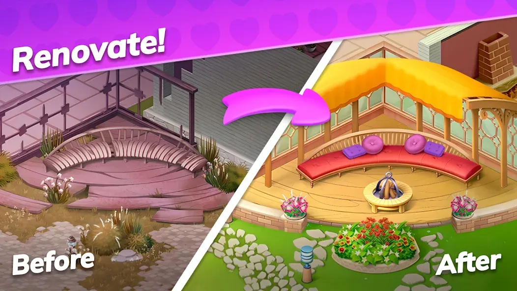 Emma's Mansion: Design &amp; Match [MOD: безлимитные монеты и энергия] Screenshot 3