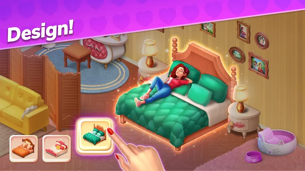 Emma's Mansion: Design &amp; Match [MOD: безлимитные монеты и энергия] Screenshot 4