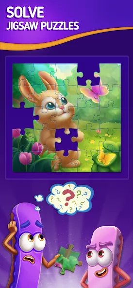 Jigsaw Puzzle by Jolly Battle [MOD: безлимитные подсказки и жизни] Screenshot 1